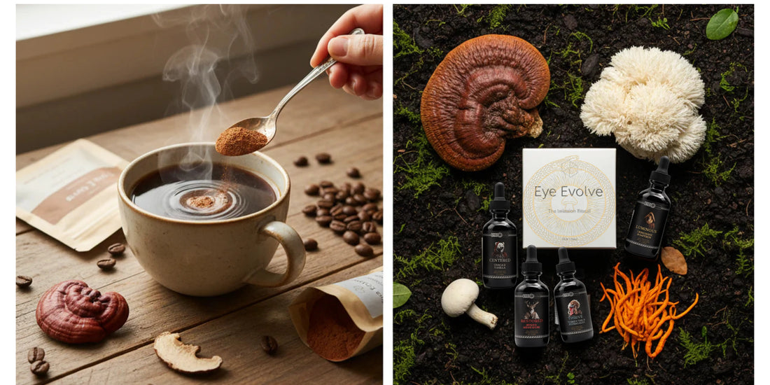 Four Sigmatic vs Eye Evolve: Coffee Mushrooms vs Medicinal Extraction